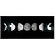 Moon Phases Charcoal Luxe Art